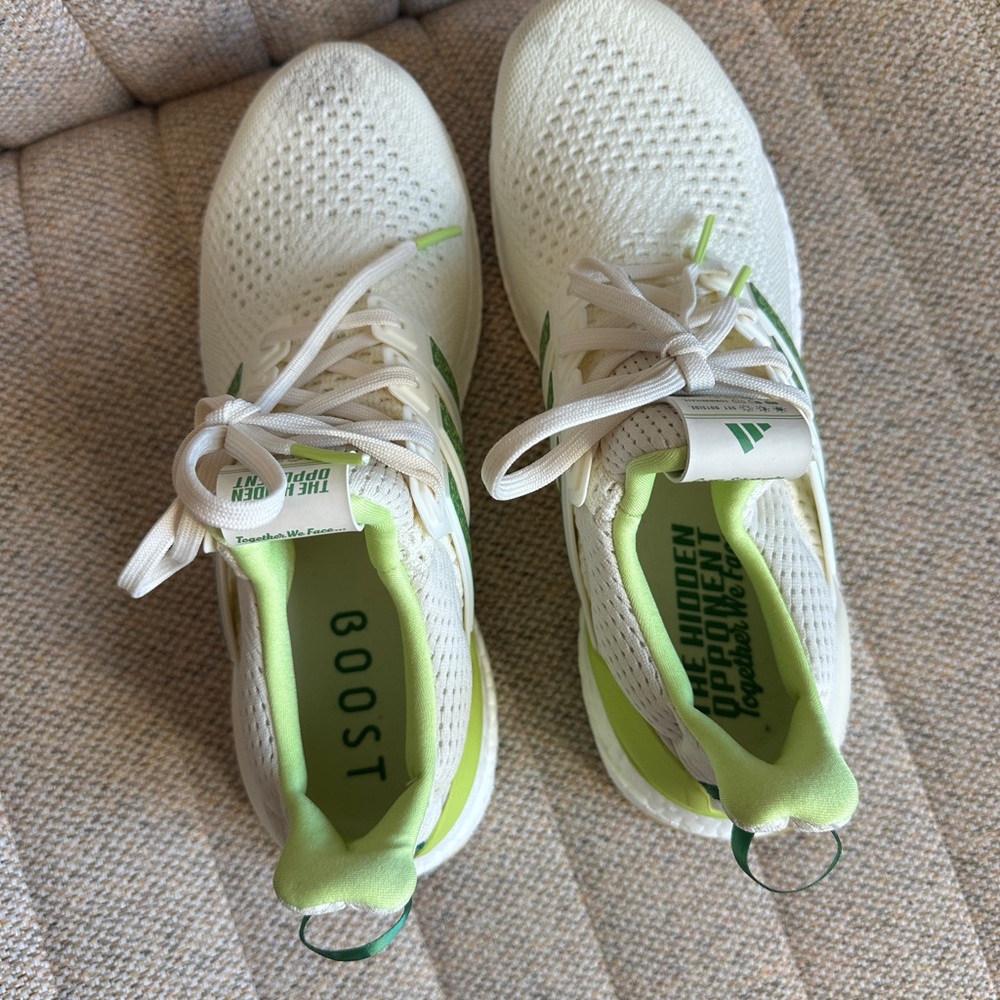Adidas The Hidden Opponent x UltraBoost 1.0 JS1646 Men's Sz 8.5 White Green - Picture 4 of 5